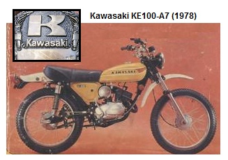 Kawasaki KE 100 A7 1978 classic old dirtbike