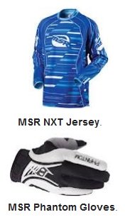 MSR NXT series jersey MSR Phantom gloves 