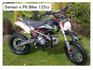 demon x pitbike 125cc off road motorbike