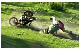 mini dirt bike crash accident