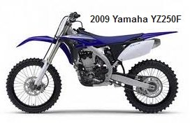 the old 2009 yamaha dirtbike YZ-250F