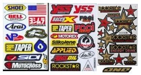 variety of motocross graphics for MX bikes